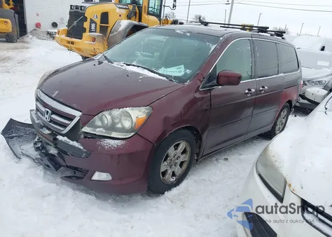 2007 Honda Odyssey Touring from USA, damaged, VIN 5FNRL38897B078170